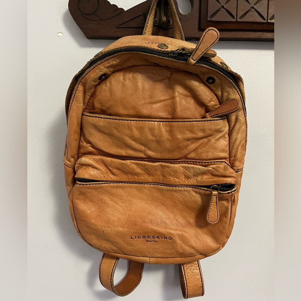Liebeskind Brown Leather Backpack